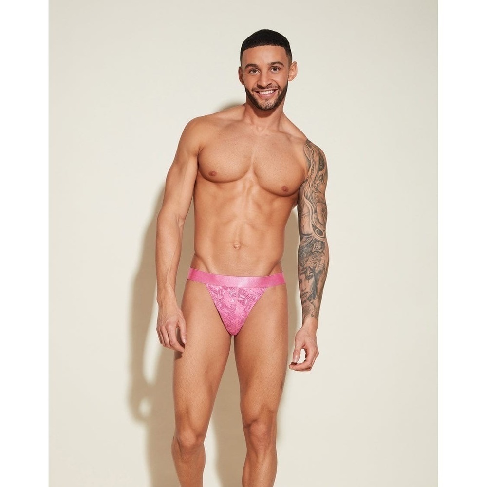 Cosabella Never Say Never Lace Sports Brief Vibrant Pink Style Size XL